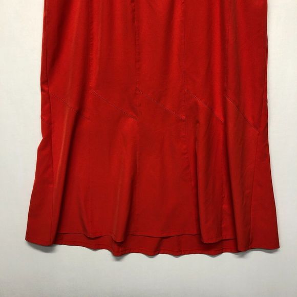 Catherines Black Label Women Skirt Plus Size 3X Flare Midi Red B242 -14 - Picture 11 of 16